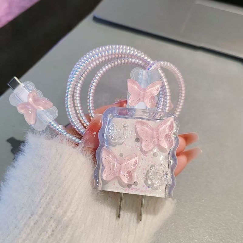 Cute Crystal Butterfly Pink Ch - Phone Cases Rubber 리뷰 및 가격