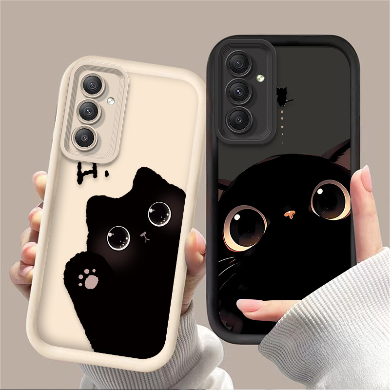 Lovely Big Eyed Cat Phone Case - Phone Cases For Samsung A14 리뷰 및 가격