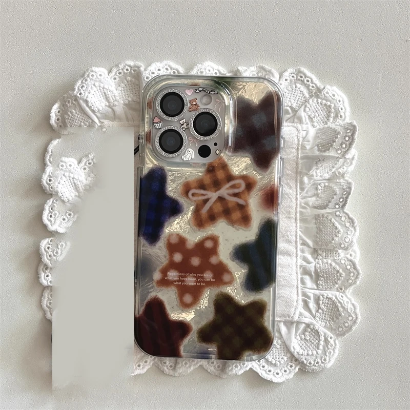 Korean Winter Cute Brown Check - Phone Cases Xr Cute 리뷰 및 가격