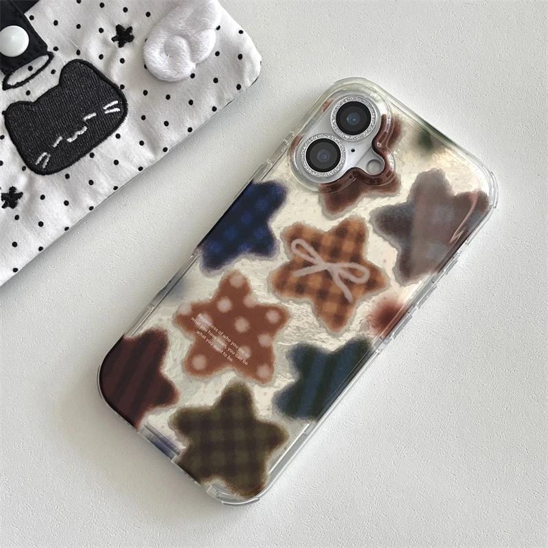Korean Winter Cute Brown Check - Phone Cases Xr Cute 리뷰 및 가격