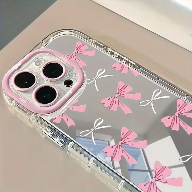 Simple Blue Pink Bow Girl Cute - Phone Cases Xr Cute 리뷰 및 가격