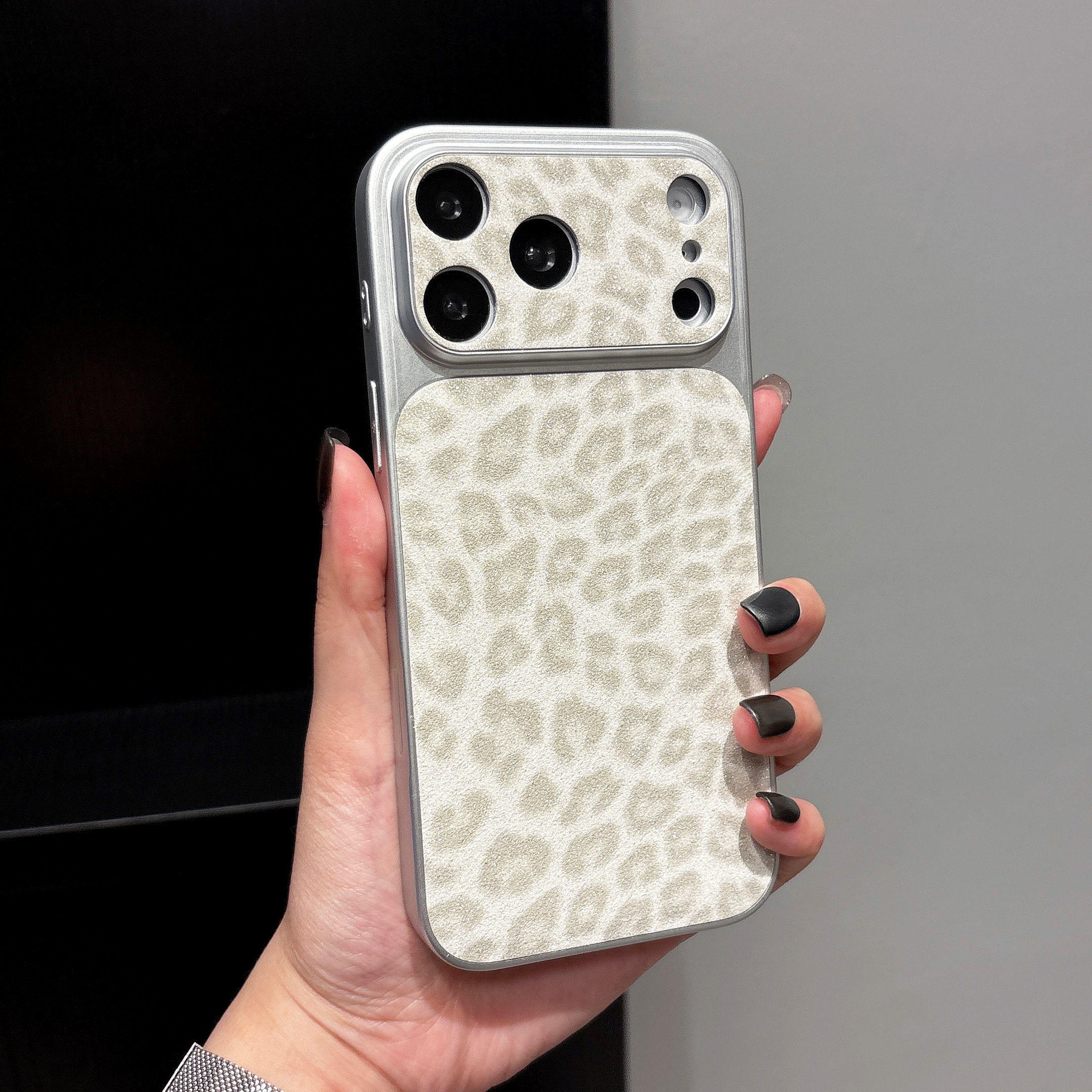 Luxury Leopard Print Glitter C - Glitter Shockproof Case 리뷰 및 가격