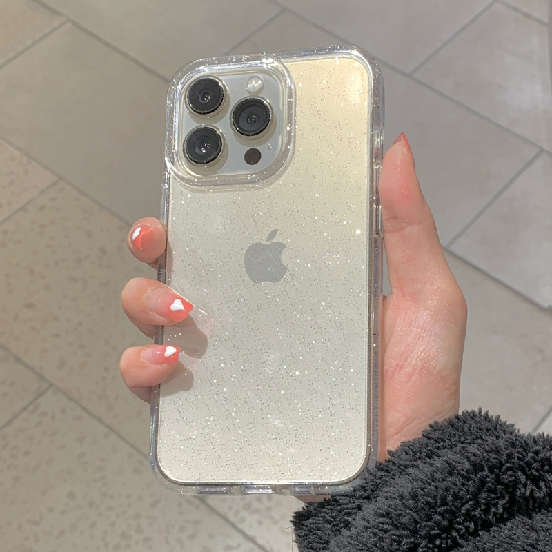 Transparent Simple Glitter Pho - Glitter Shockproof Case 리뷰 및 가격