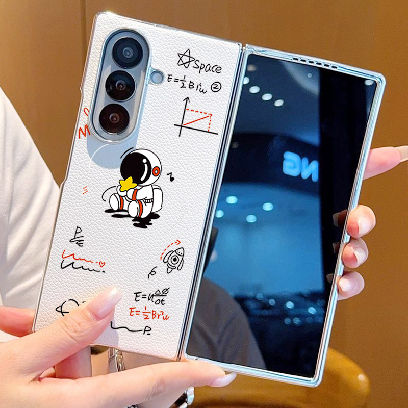 Astronaut Pattern PU Leather P - Phone Cases Z Fold 5 리뷰 및 가격