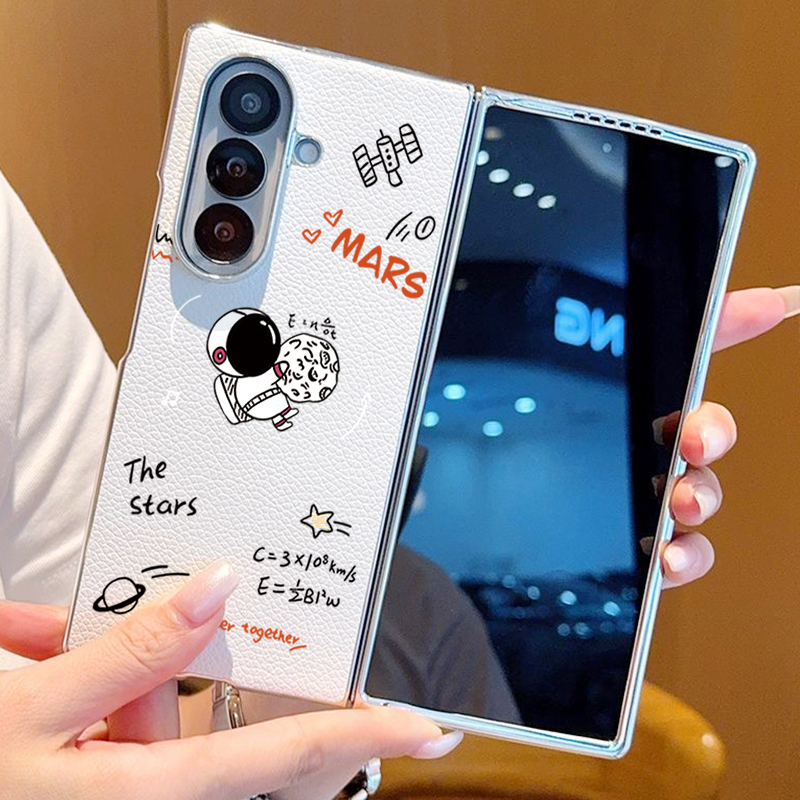 Astronaut Pattern PU Leather P - Phone Cases Z Fold 5 리뷰 및 가격