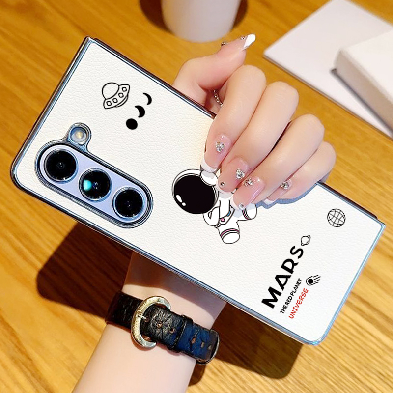 Astronaut Pattern PU Leather P - Phone Cases Z Fold 5 리뷰 및 가격