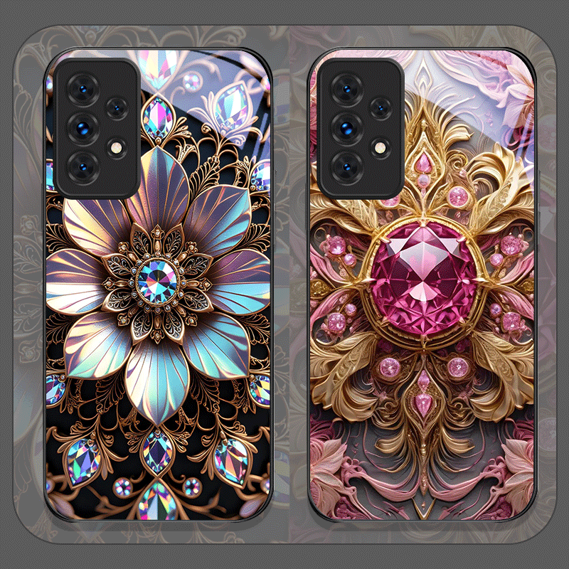 Elegant Gemstone Flower Patter - Phone Cases For Samsung A14 리뷰 및 가격