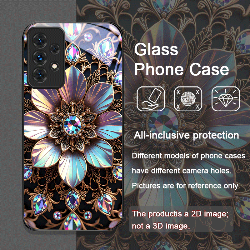 Elegant Gemstone Flower Patter - Phone Cases For Samsung A14 리뷰 및 가격