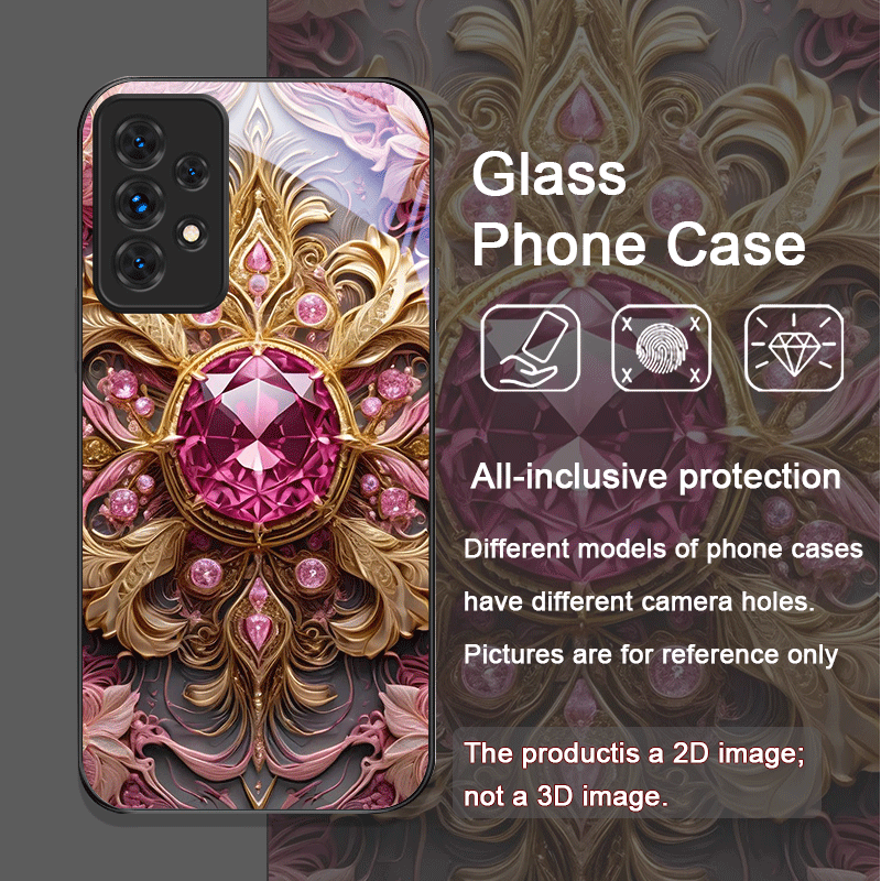 Elegant Gemstone Flower Patter - Phone Cases For Samsung A14 리뷰 및 가격