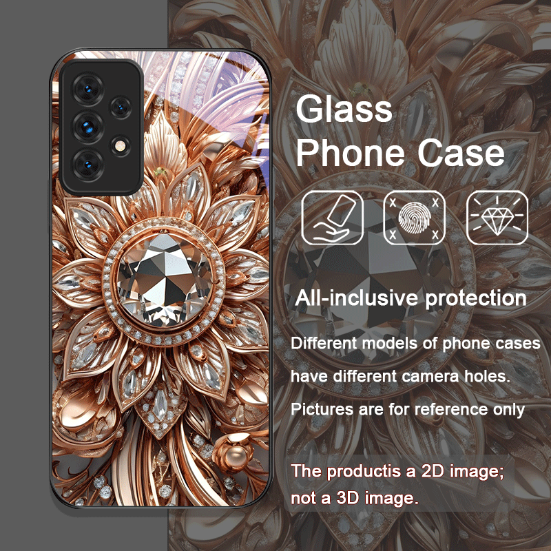 Elegant Gemstone Flower Patter - Phone Cases For Samsung A14 리뷰 및 가격