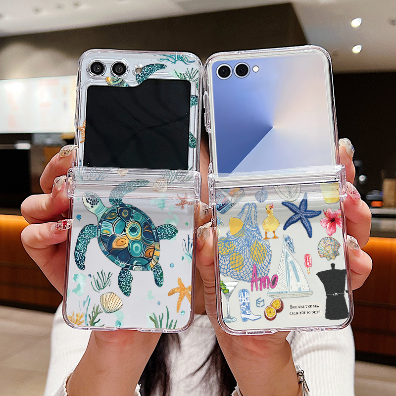 Shark Turtle Ocean Printed Pho - Phone Cases Z Fold 5 리뷰 및 가격