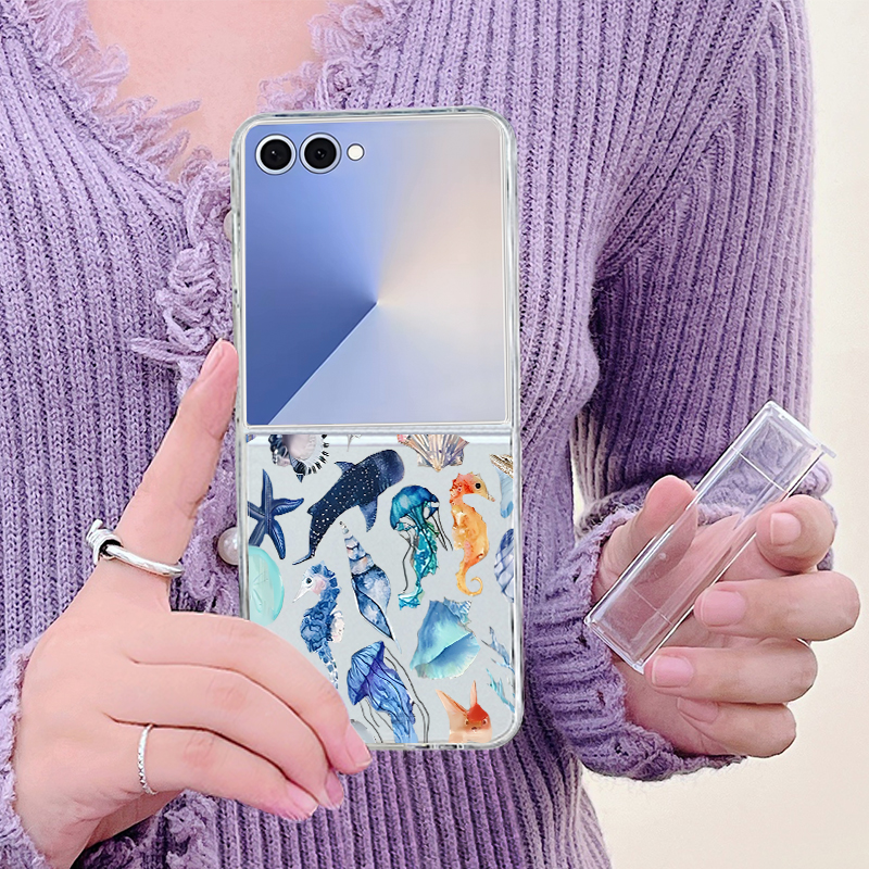 Shark Turtle Ocean Printed Pho - Phone Cases Z Fold 5 리뷰 및 가격