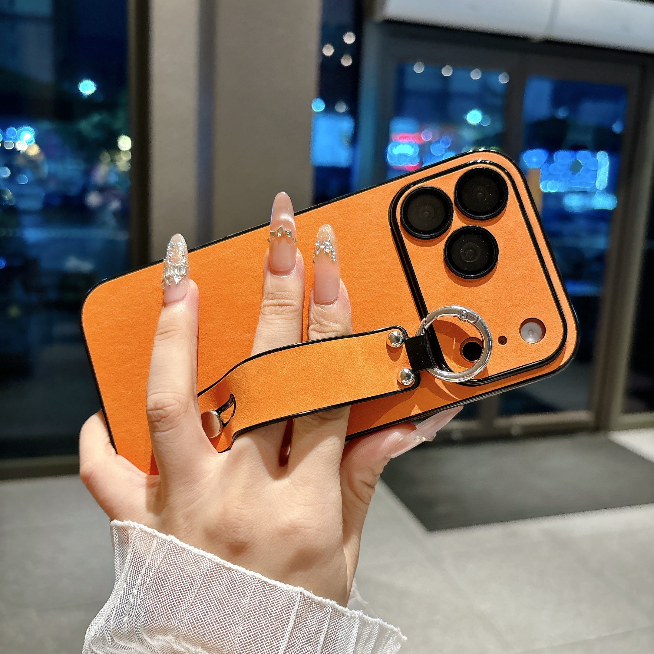Suede Leather Wrist Strap Hold - Phone Cases Iphone 17 리뷰 및 가격