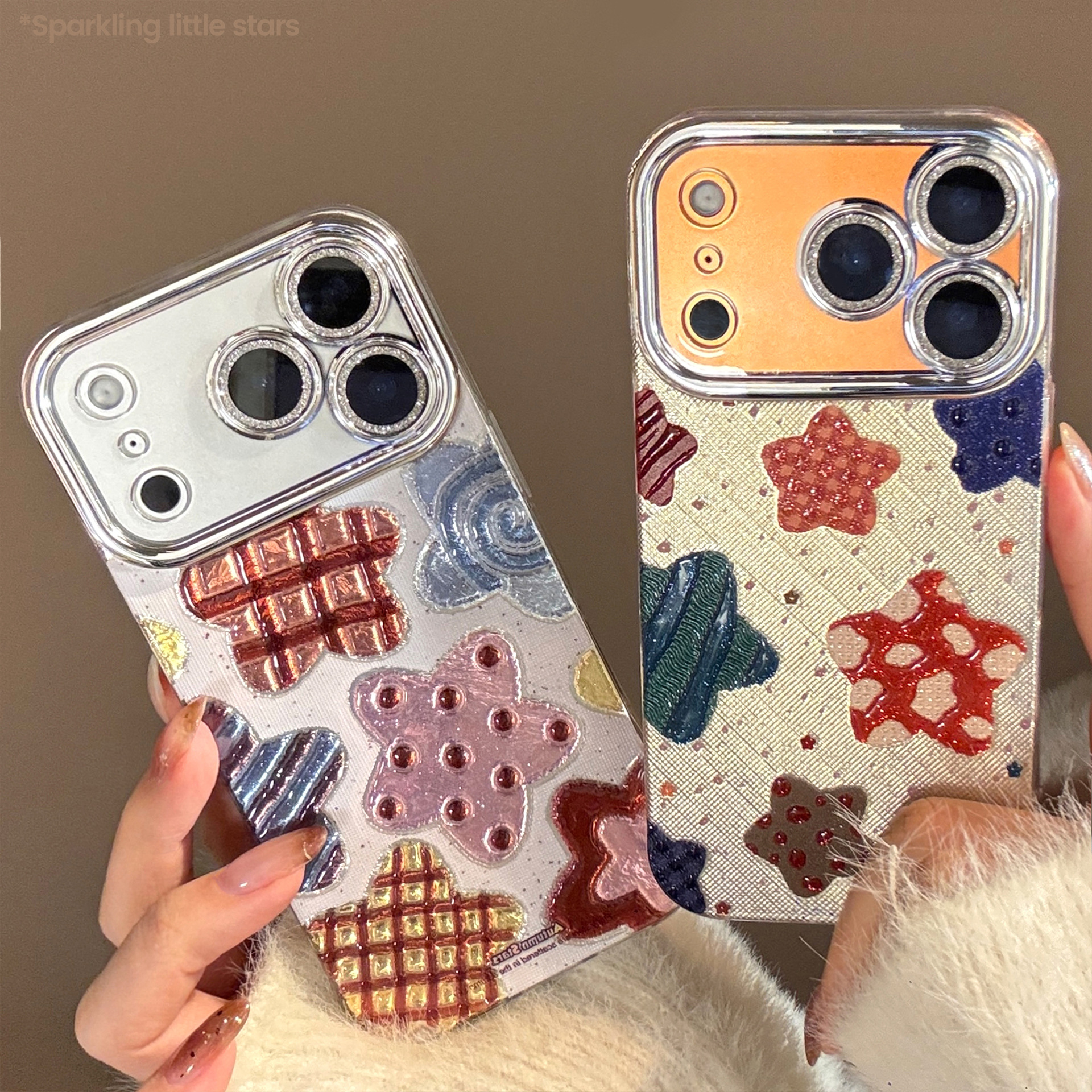 Korean Colorful Stars Glitter  - Glitter Shockproof Case 리뷰 및 가격