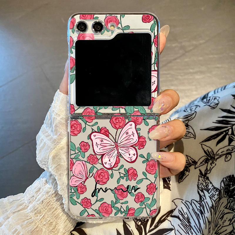 Pink Flowers Pattern Phone Cas - Phone Cases Z Fold 5 리뷰 및 가격
