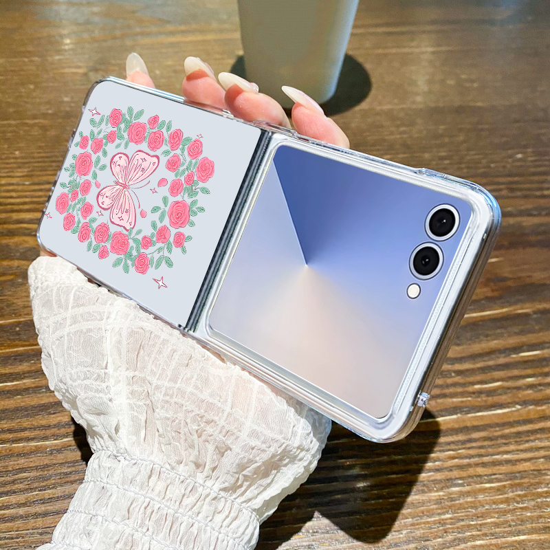 Pink Flowers Pattern Phone Cas - Phone Cases Z Fold 5 리뷰 및 가격