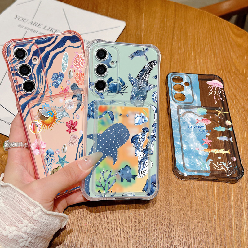 Ocean Whale Pattern Phone Case - Phone Cases Galaxy A16 5G 리뷰 및 가격