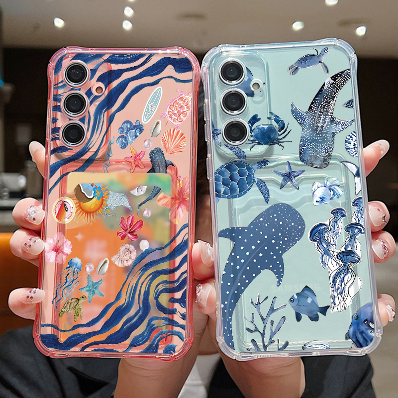 Ocean Whale Pattern Phone Case - Phone Cases Galaxy A16 5G 리뷰 및 가격