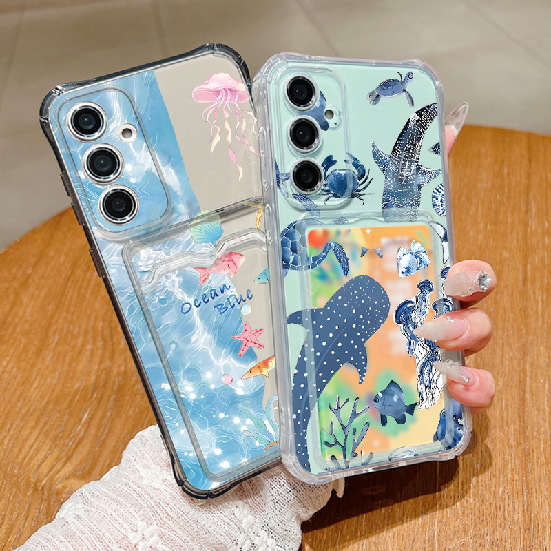 Ocean Whale Pattern Phone Case - Phone Cases Galaxy A16 5G 리뷰 및 가격