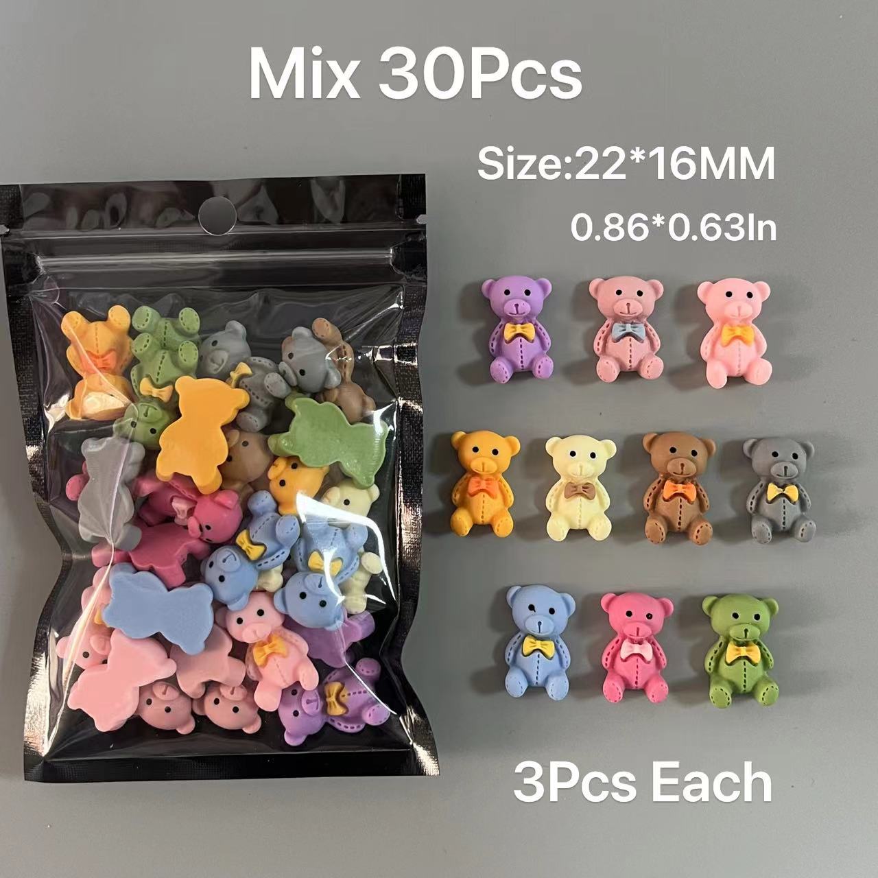 30Pcs Mix Cartoon Bear Bunny H - Phone Cases Europe 리뷰 및 가격