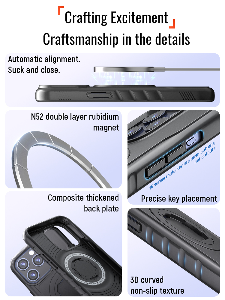 Magnetic Shockproof Case for i - Phone Cases Quad Lock 리뷰 및 가격