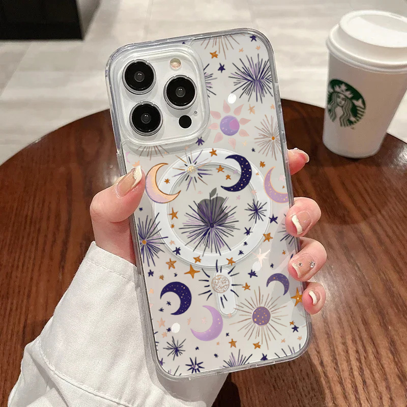 Romantic Sun Moon Stars Phone  - Phone Cases Durable 리뷰 및 가격