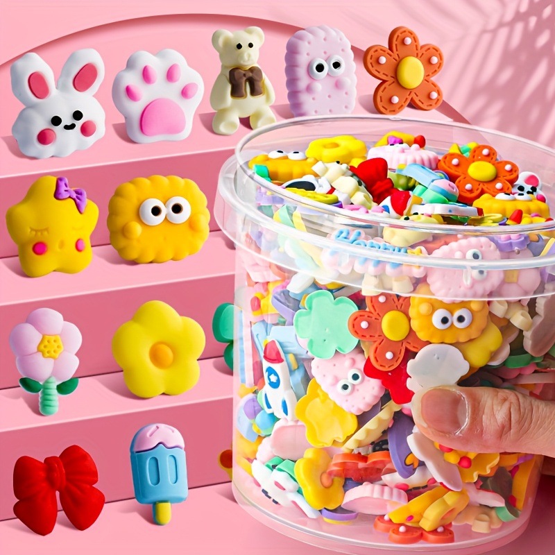 100pcs DIY Mixed Flower Animal - Phone Cases Rubber 리뷰 및 가격