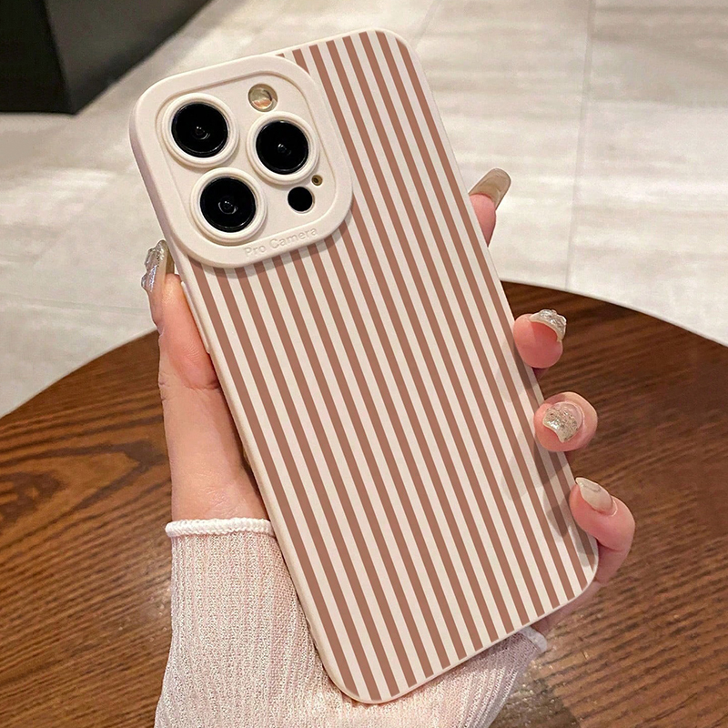 Pink Striped Painted Anti-Drop - Phone Cases Store 리뷰 및 가격