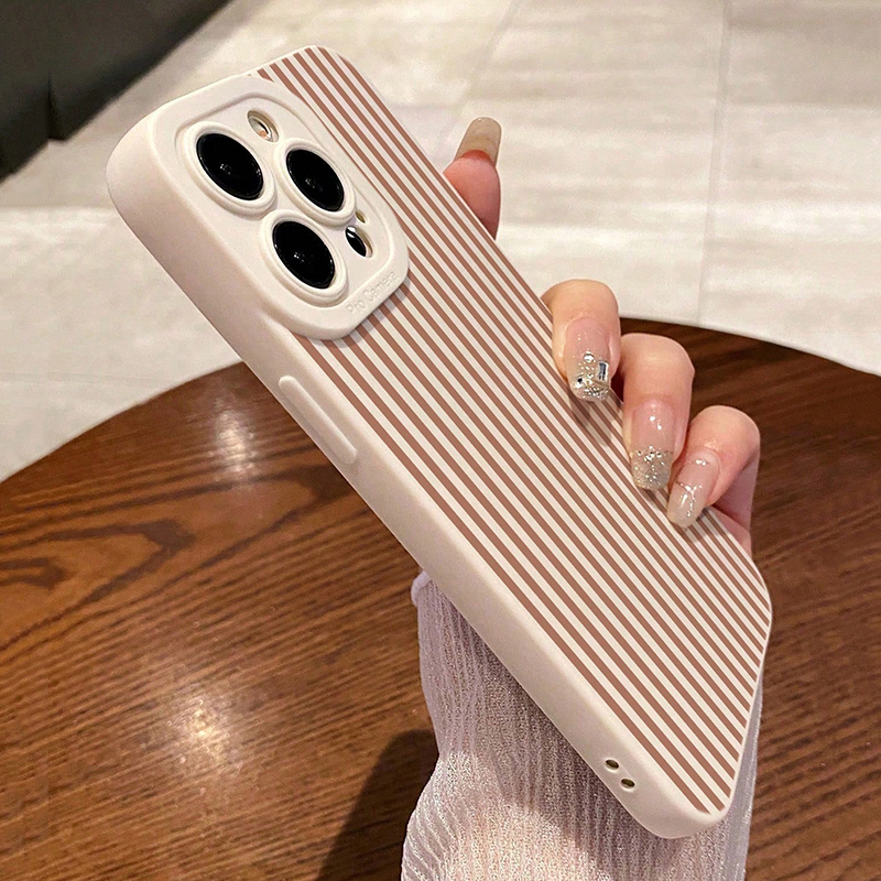 Pink Striped Painted Anti-Drop - Phone Cases Store 리뷰 및 가격