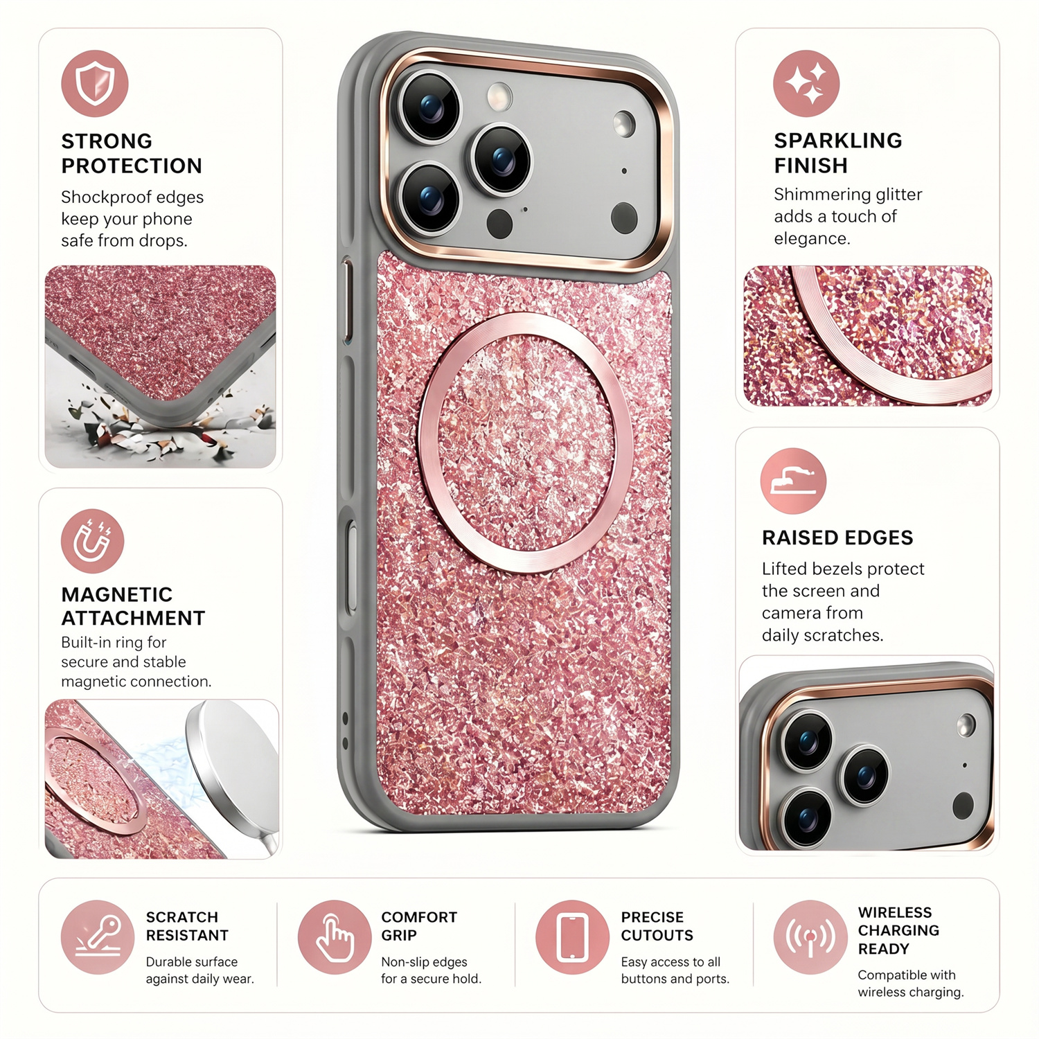 Luxury Plating Glitter Bling F - Glitter Shockproof Case 리뷰 및 가격