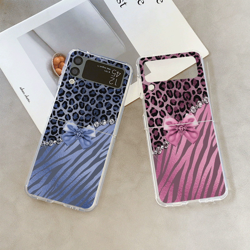 Creative Pink Blue Bow Leopard - Phone Cases Z Fold 5 리뷰 및 가격