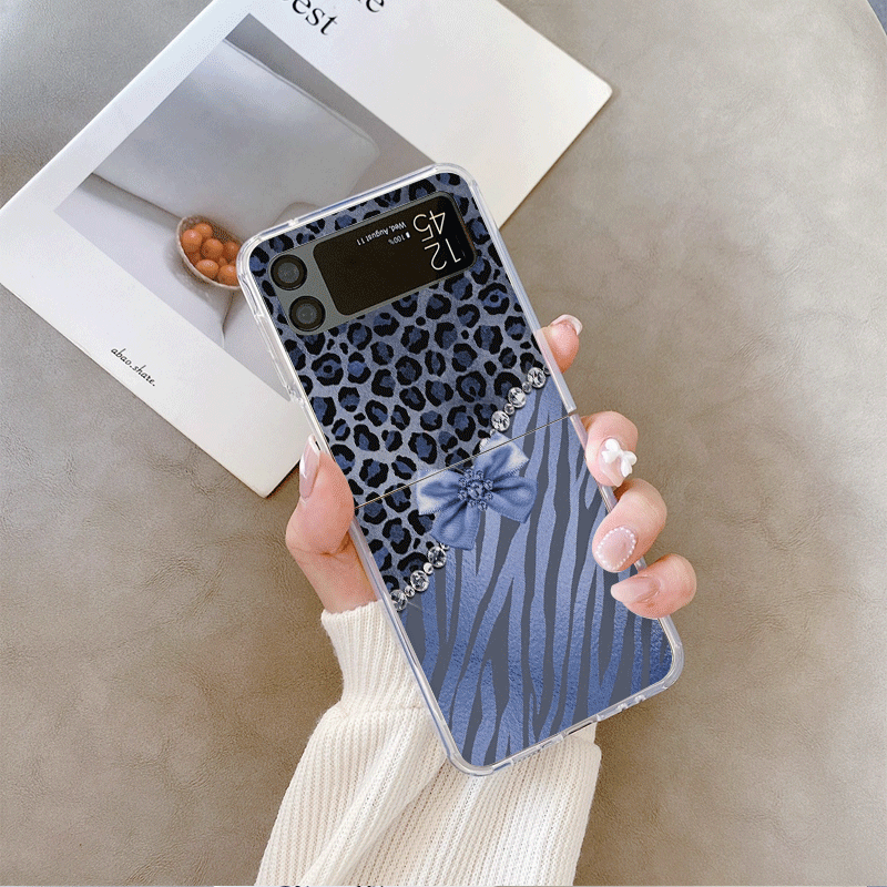 Creative Pink Blue Bow Leopard - Phone Cases Z Fold 5 리뷰 및 가격