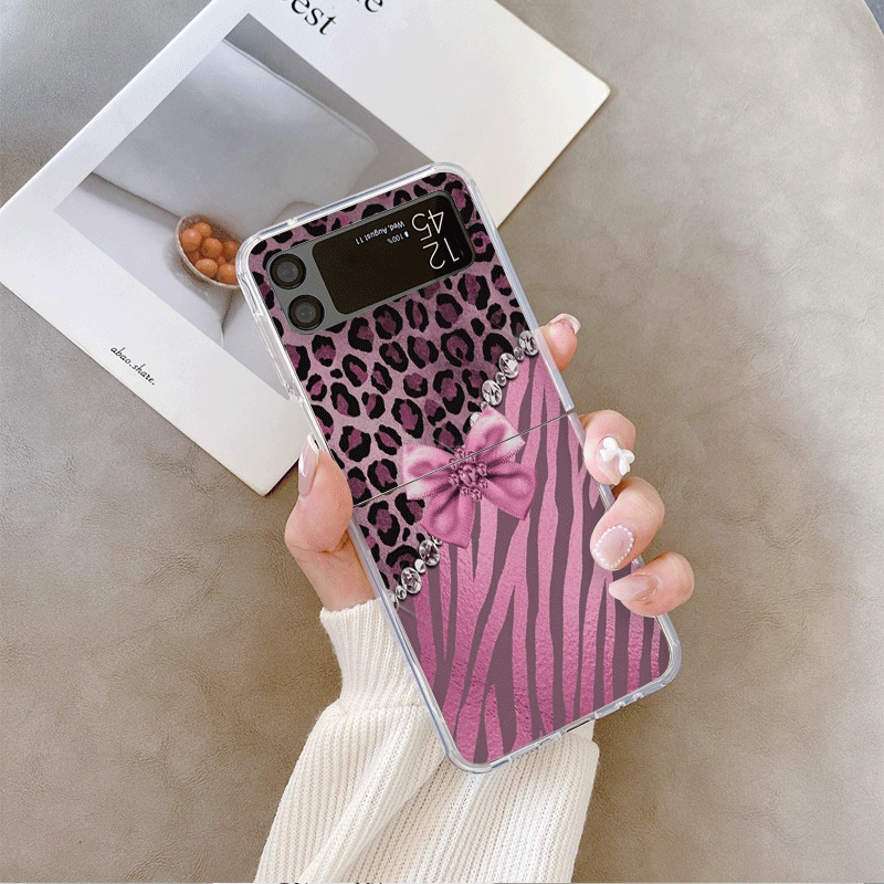 Creative Pink Blue Bow Leopard - Phone Cases Z Fold 5 리뷰 및 가격