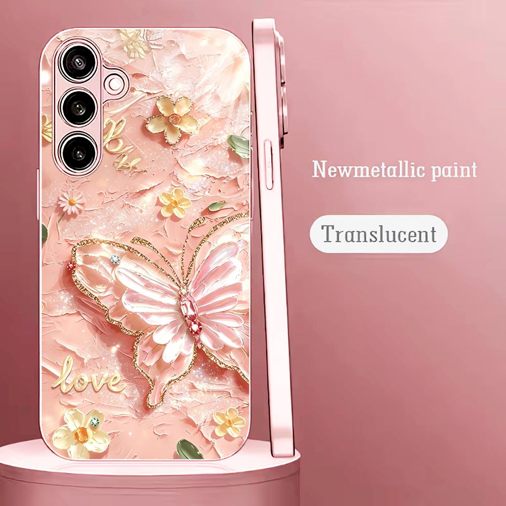 Pink Glitter Butterfly Fashion - Phone Cases Quad Lock 리뷰 및 가격