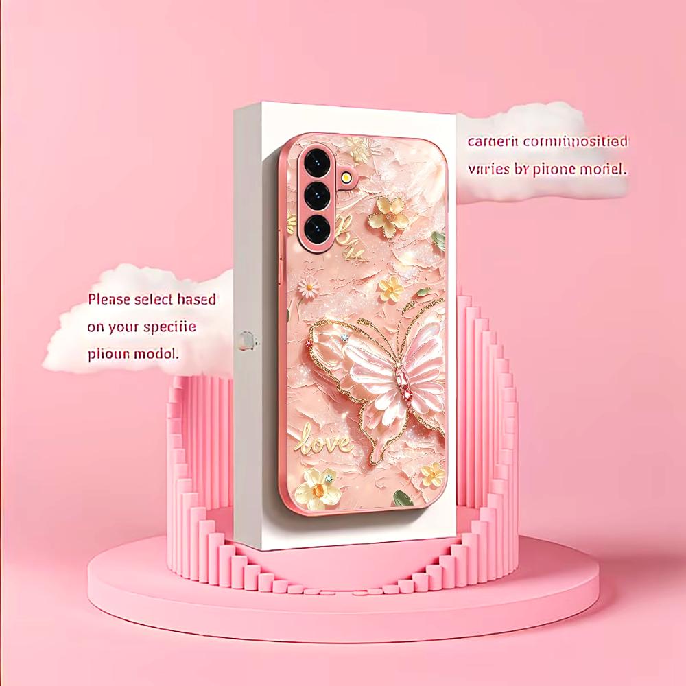 Pink Glitter Butterfly Fashion - Phone Cases Quad Lock 리뷰 및 가격
